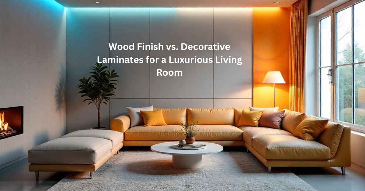 Wood Finish vs. Decorative Laminates for a Luxurious Living Room