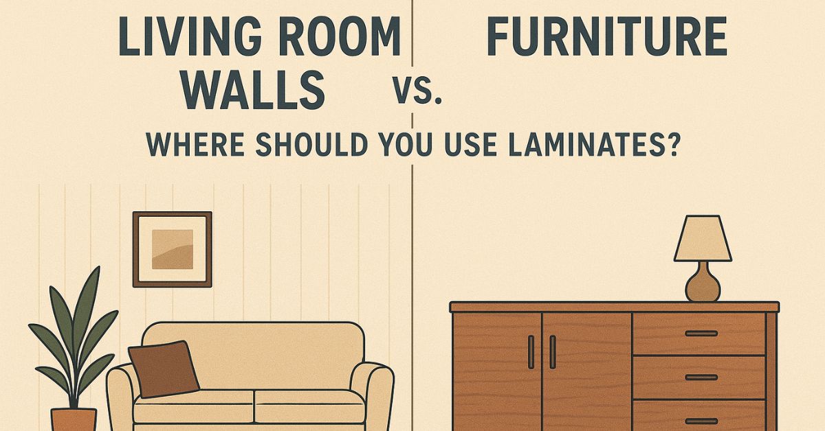 Living Room Walls vs. Furniture: Where Should You Use Laminates?