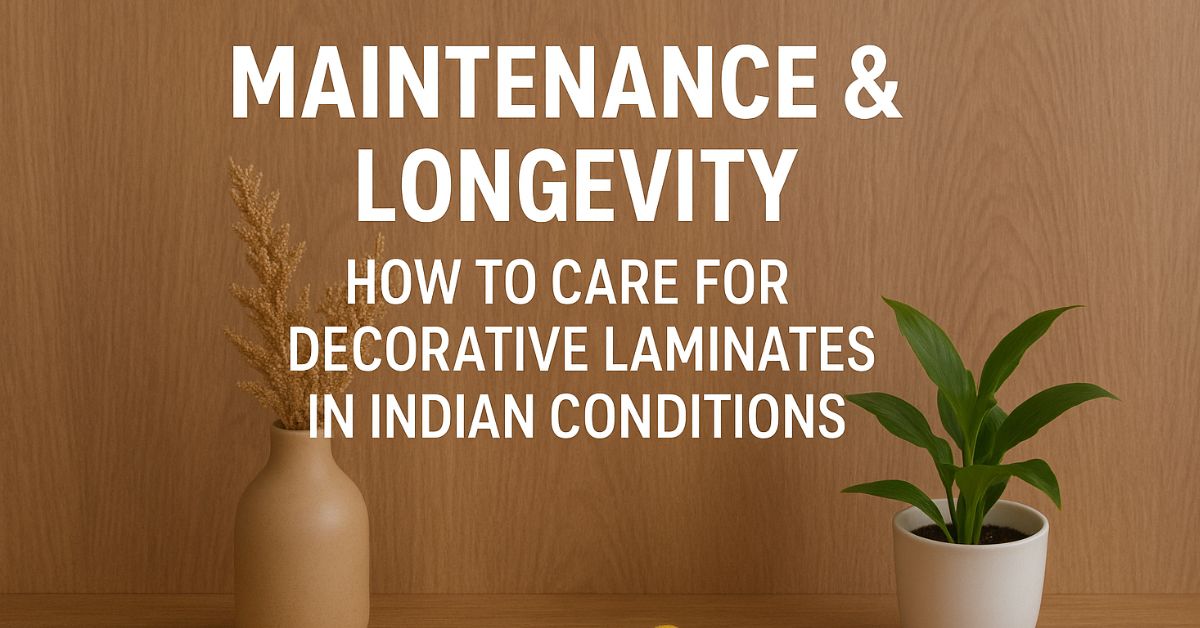 Maintenance & Longevity: How to Care for Decorative Laminates in Indian Conditions