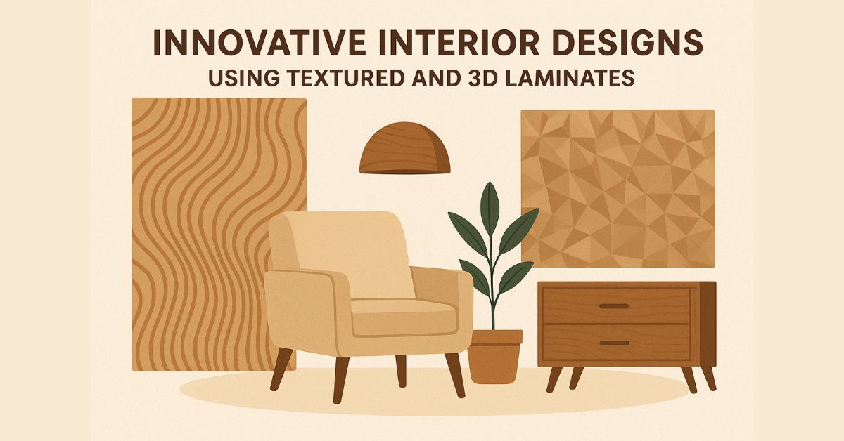 Innovative Interior Designs Using Textured and 3D Laminates
