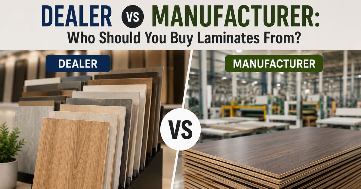 Dealer vs Manufacturer: Who Should You Buy Laminates From?